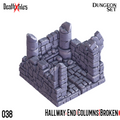 Hallway End Columns Broken