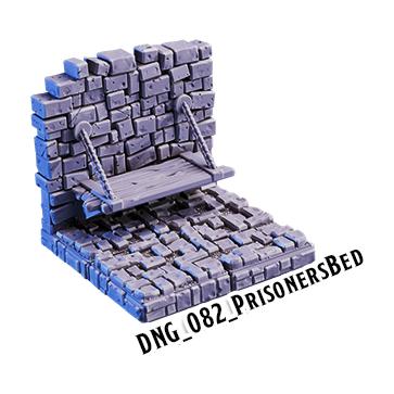 Prisoners Bed – Dungeon 3D-printet terræn (DNG_082)