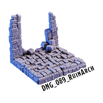 Ruin Arch – Dungeon 3D-printet terræn (DNG_089)