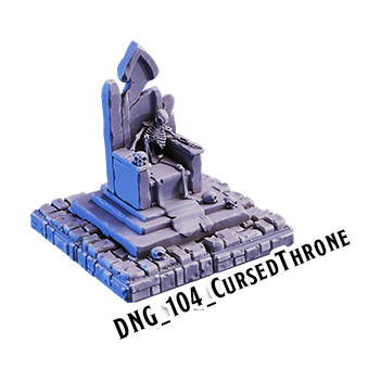 Cursed Throne – Dungeon 3D-printet terræn (DNG_104)