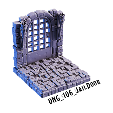 Jail Door – Dungeon 3D-printet terræn (DNG_106)