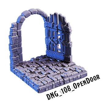 Open Door – Dungeon 3D-printet terræn (DNG_108)