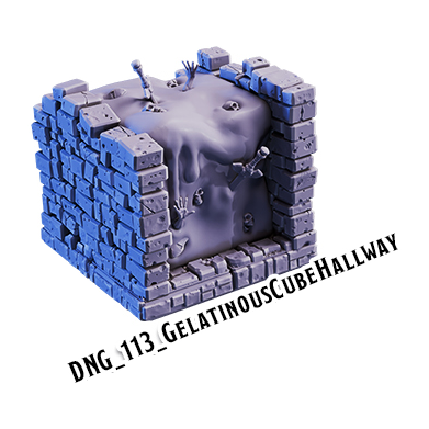 Gelatinous Cube Hallway – Dungeon 3D-printet terræn (DNG_113)