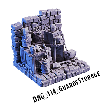 Guards Storage – Dungeon 3D-printet terræn (DNG_114)
