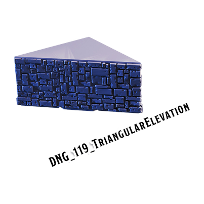 Triangular Elevation – Dungeon 3D-printet terræn (DNG_119)