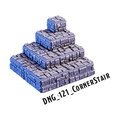 Corner Stair – Dungeon 3D-printet terræn (DNG_121)