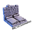 Sleeping Post – Dungeon 3D-printet terræn (DNG_122)