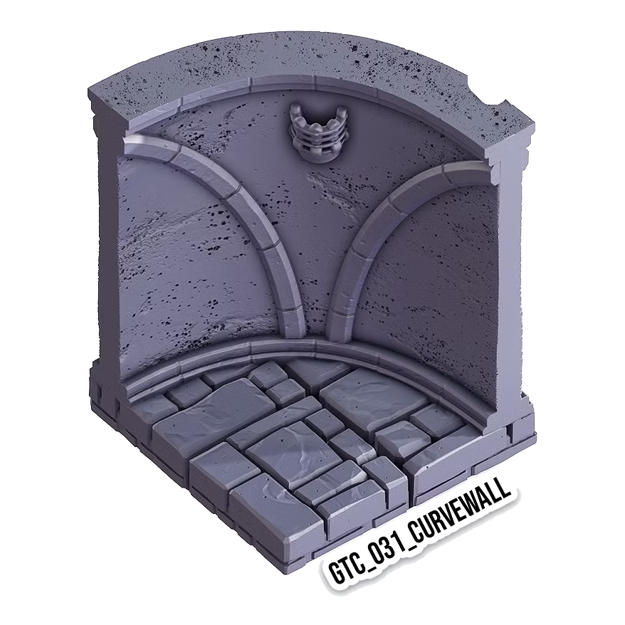 Curve Wall – Gothic 3D-printet terræn (GTC_031)