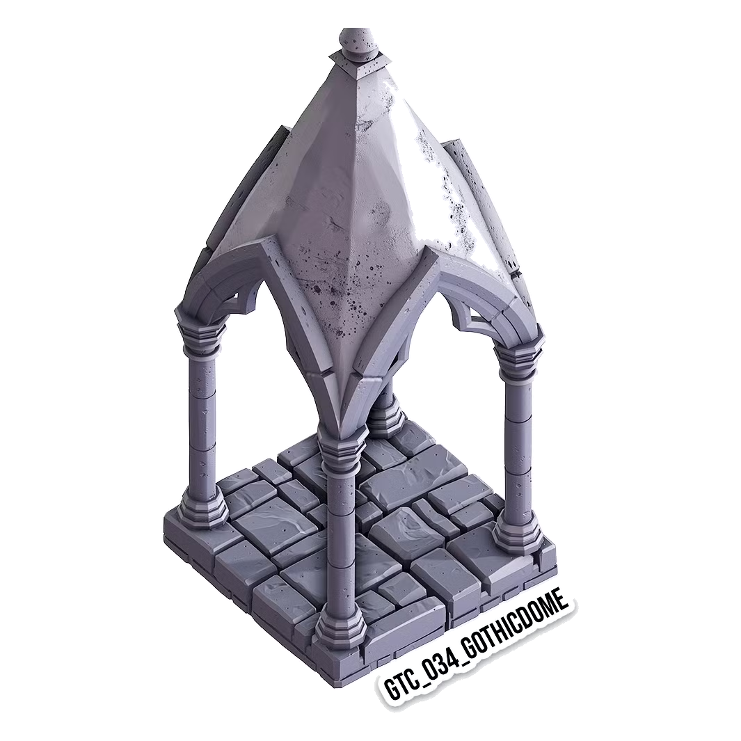 Gothic Dome – Gothic 3D-printet terræn (GTC_034)