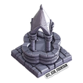 Fountain – Gothic 3D-printet terræn (GTC_038)