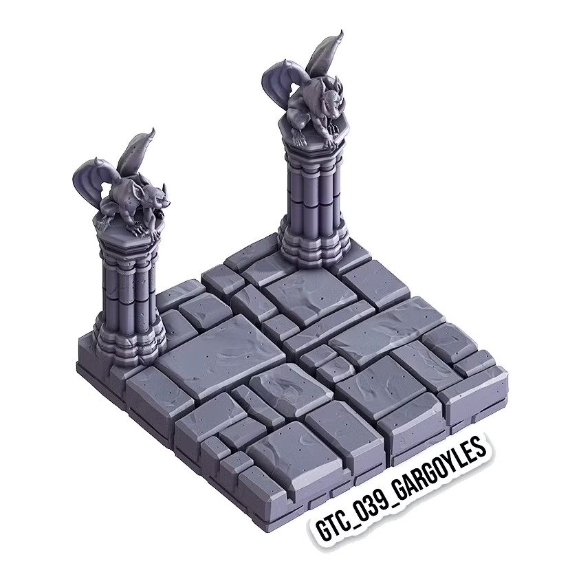 Gargoyles – Gothic 3D-printet terræn (GTC_039)