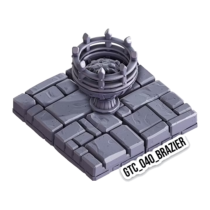 Brazier – Gothic 3D-printet terræn (GTC_040)