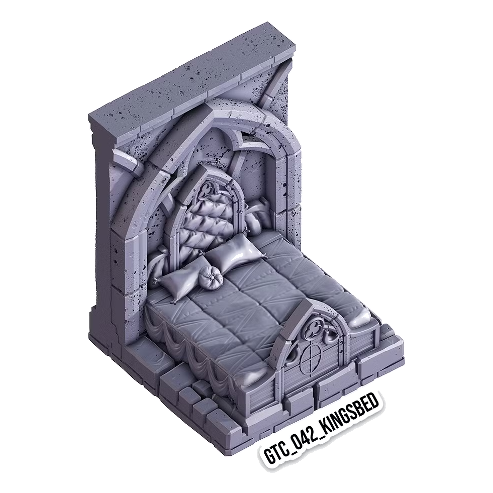 Kings Bed – Gothic 3D-printet terræn (GTC_042)