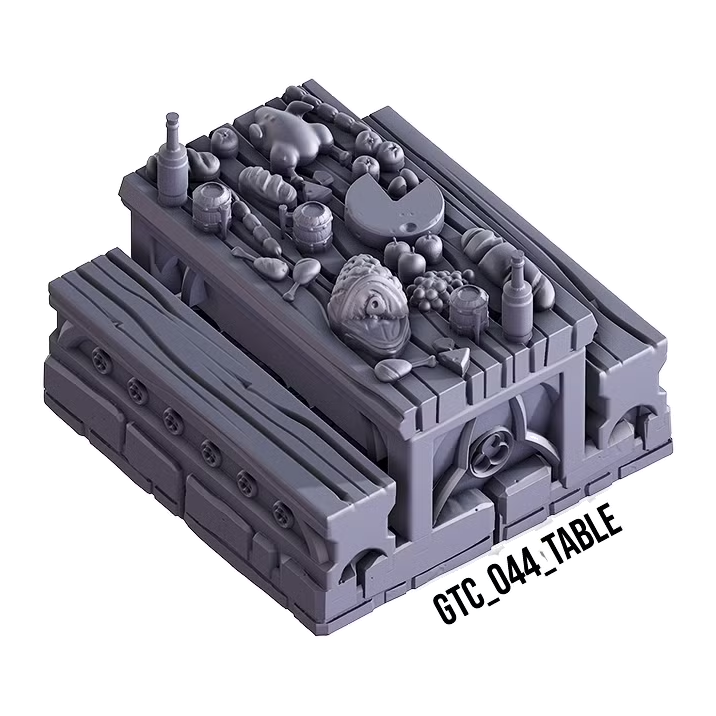 Table – Gothic 3D-printet terræn (GTC_044)