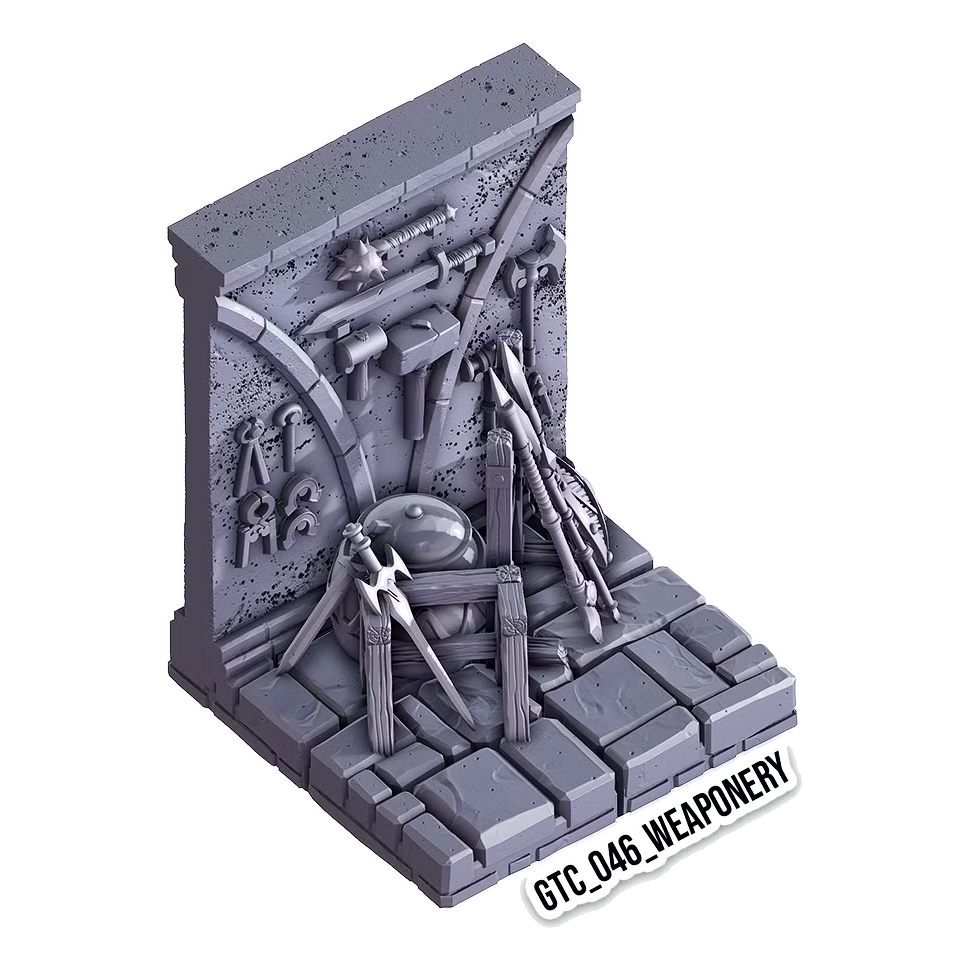 Weaponry – Gothic 3D-printet terræn (GTC_046)