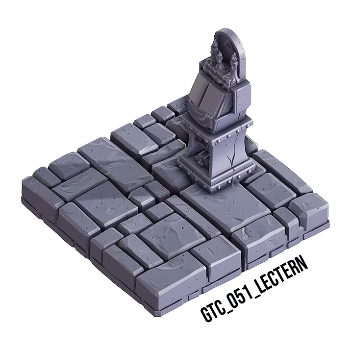 Lectern – Gothic 3D-printet terræn (GTC_051)