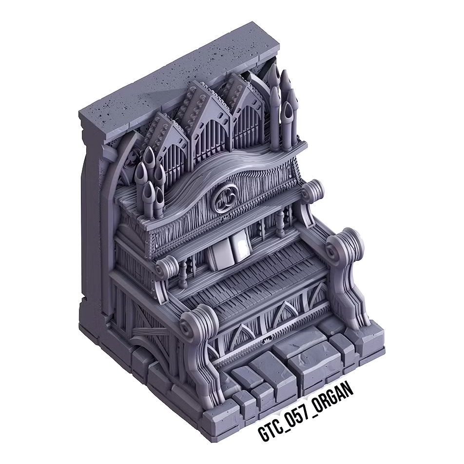 Organ – Gothic 3D-printet terræn (GTC_057)