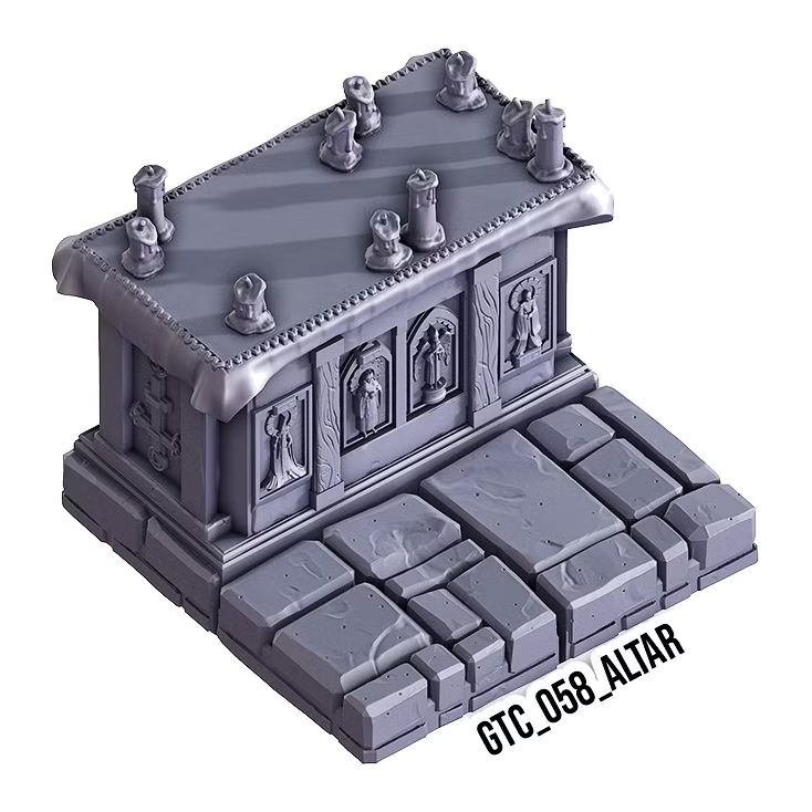 Altar – Gothic 3D-printet terræn (GTC_058)