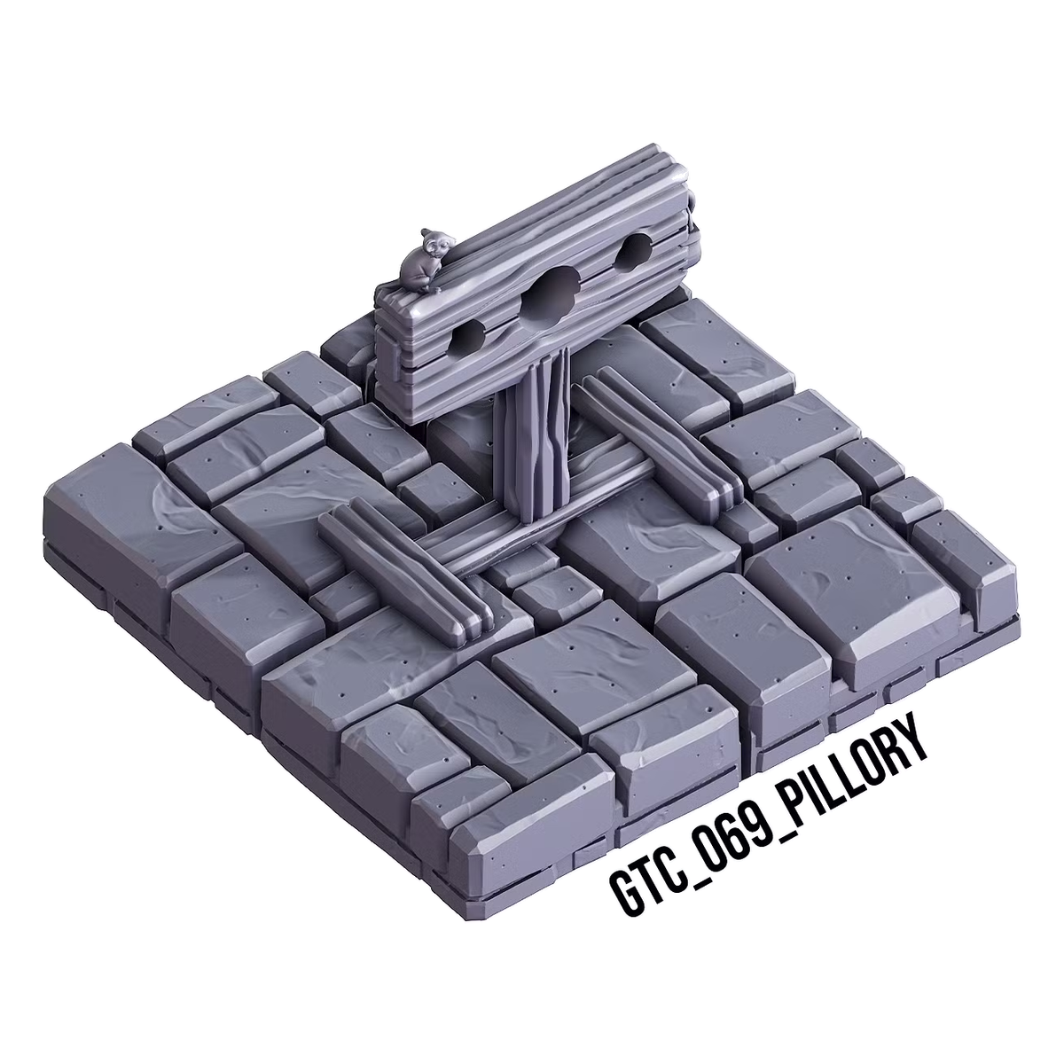 Pillory – Gothic 3D-printet terræn (GTC_069)