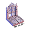 Gate – Graveyard 3D-printet terræn (GYD_001)