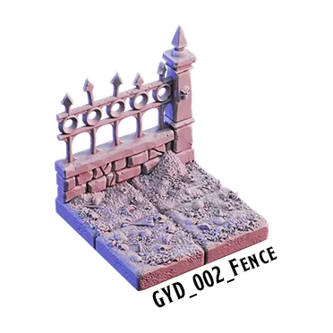 Fence – Graveyard 3D-printet terræn (GYD_002)