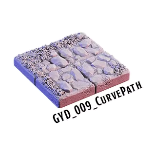 Curve Path – Graveyard 3D-printet terræn (GYD_009)