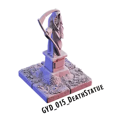 Death Statue – Graveyard 3D-printet terræn (GYD_015)