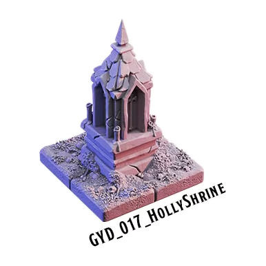 Holly Shrine – Graveyard 3D-printet terræn (GYD_017)