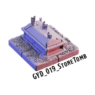 Stone Tomb – Graveyard 3D-printet terræn (GYD_019)