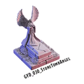 Stone Tomb Angel – Graveyard 3D-printet terræn (GYD_030)