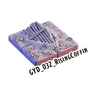 Rising Coffin – Graveyard 3D-printet terræn (GYD_032)