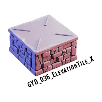 Elevation Tile X – Graveyard 3D-printet terræn (GYD_036)