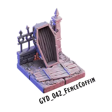 Fence Coffin – Graveyard 3D-printet terræn (GYD_042)