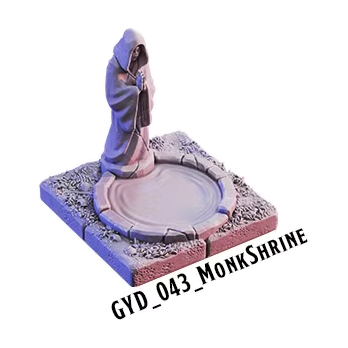 Monk Shrine – Graveyard 3D-printet terræn (GYD_043)