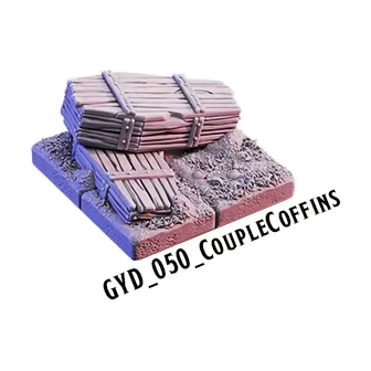 Couple Coffins – Graveyard 3D-printet terræn (GYD_050)