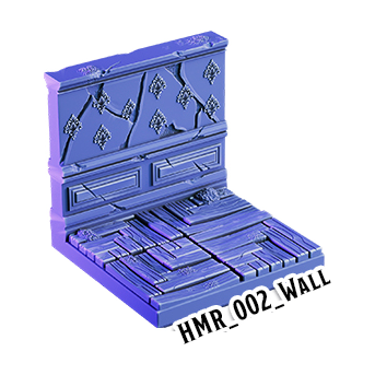 Wall – Haunted Manor 3D-printet terræn (HMR_002)
