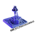 Pedestal Candles – Haunted Manor 3D-printet terræn (HMR_013)