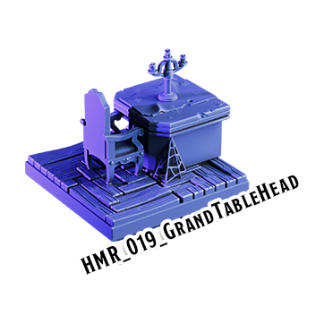 Grand Table Head – Haunted Manor 3D-printet terræn (HMR_019)