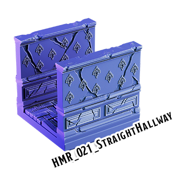 Straight Hallway – Haunted Manor 3D-printet terræn (HMR_021)