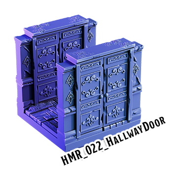 Hallway Door – Haunted Manor 3D-printet terræn (HMR_022)
