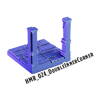 Double Inner Corner – Haunted Manor 3D-printet terræn (HMR_024)