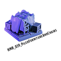 Piled Furniture And Chairs – Haunted Manor 3D-printet terræn (HMR_039)