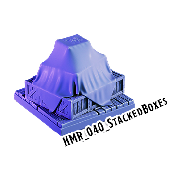 Stacked Boxes – Haunted Manor 3D-printet terræn (HMR_040)
