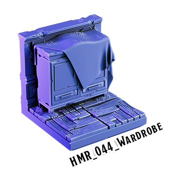 Wardrobe – Haunted Manor 3D-printet terræn (HMR_044)