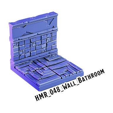 Wall Bathroom – Haunted Manor 3D-printet terræn (HMR_048)