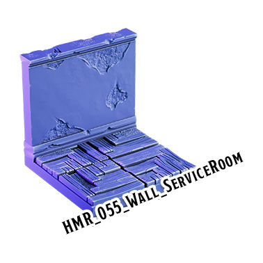 Wall Service Room – Haunted Manor 3D-printet terræn (HMR_055)