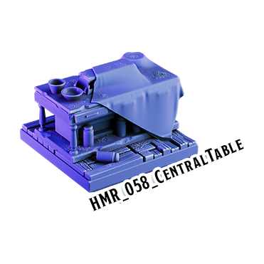 Central Table – Haunted Manor 3D-printet terræn (HMR_058)
