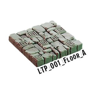 Floor A – Lost Temple 3D-printet terræn (LTP_001)
