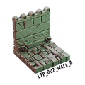 Wall A – Lost Temple 3D-printet terræn (LTP_002)