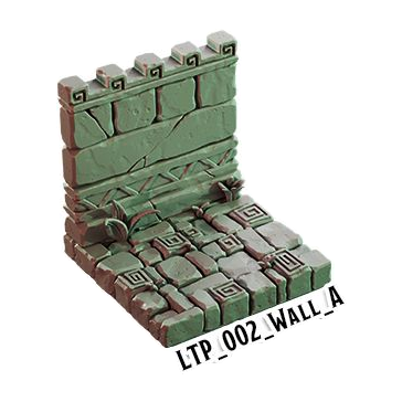 Wall A – Lost Temple 3D-printet terræn (LTP_002)